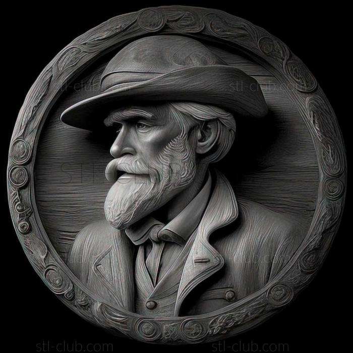 3D model William James Glackens American artist (STL)